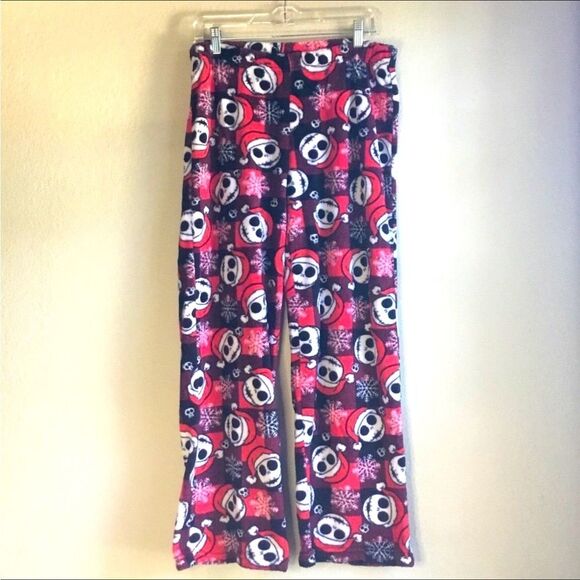 Disney Nightmare Before Christmas pajama bottoms Jack Skellington Buffalo check - Picture 1 of 4